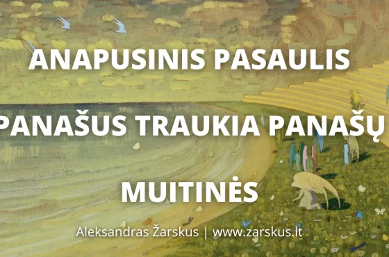 Anapusinis pasaulis. Panašus traukia panašų. Muitinės